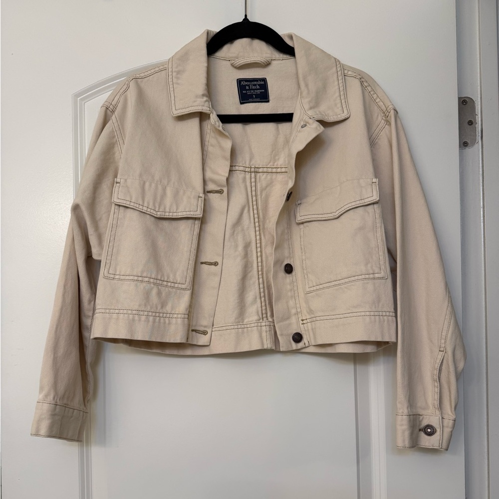 Abercrombie & Fitch Women's Tan Jean Jacket